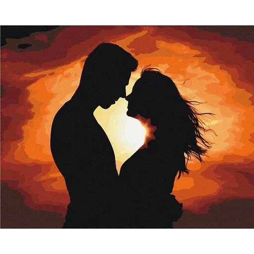 Картина по номерам Силуэт любви Brushme 40x50 см разноцветная 000276694