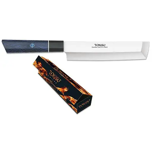 Кухонний ніж Накірі 180 мм Tokisu Black&Blue (17473)