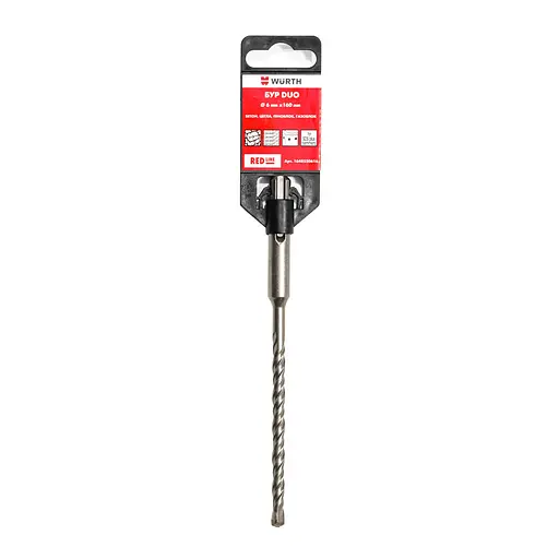Бур Wurth Red Line Duo SDS-Plus 6 х 160 мм (1648550616) - фото 1