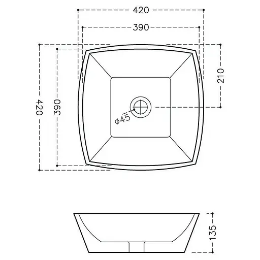 Умивальник Jaquar Apia 42 см ARS-WHT-39901, Білий - фото 2