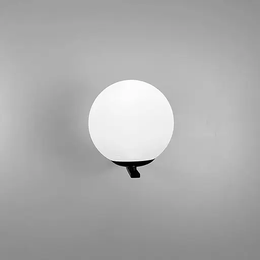 Бра з білим плафоном у чорному корпусі 15х24 см Line F Арт. B91275/1 BK - фото 3