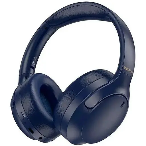 Бездротові навушники Borofone BO31 Prestige active noise reduction BT headphones, BT5.4, ANC, AUX, BT, 400mAh, 38h Max, blue