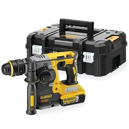 Перфоратор аккумуляторный бесщеточный DeWALT SDS-Plus с АКБ и ЗУ DCH273P2T - фото 1