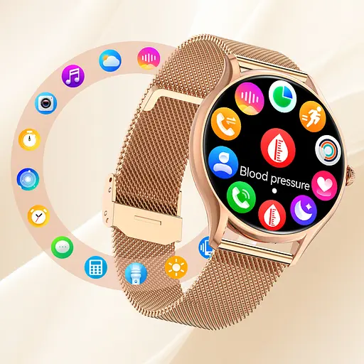 Часы Smart Milano Gold Rubber, 2 ремешка - фото 11