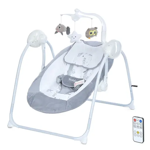 Колыбельный центр EL Camino ME 1075 Teddy Gray Animals, музыка, ночной свет, мобиль с игрушками