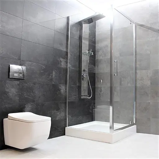 Душевая кабина Dusel A-516 100x100x190 шиншилла, Универсальная, матовый, хром, 100x100 - фото 7