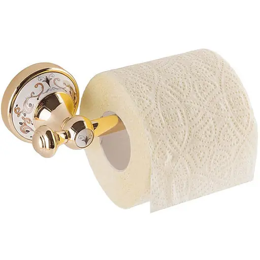 Тримач для туалетного паперу Kugu Medusa 712G Золотий - фото 1