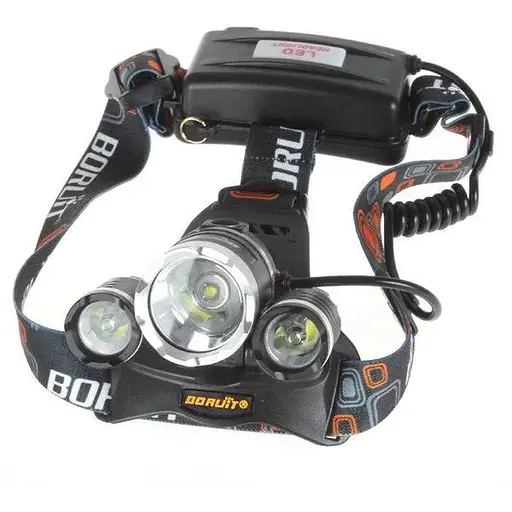 Потужний лобовий ліхтар з 3 діодами. Має 4 режими роботи (працює 1 діод, 2 діоди, 3 діоди, стробоскоп).