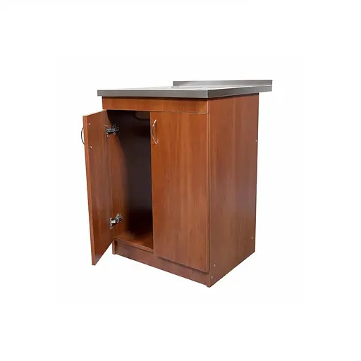 Кухонна тумба в комплекті з накладною мийкою ЛДСП 60х50х83 см Яблуня (52867-01141) - фото 4