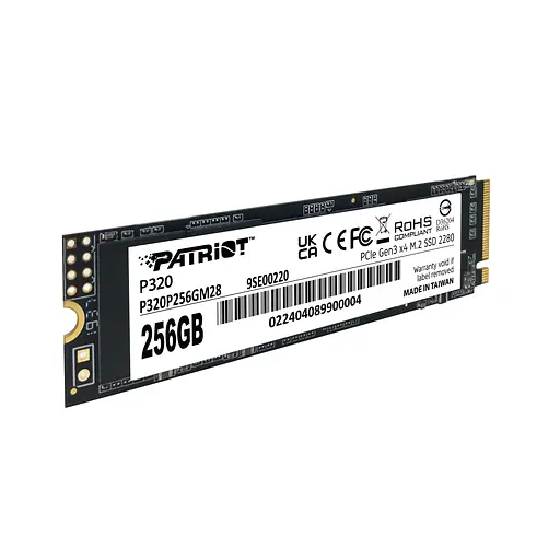 SSD-накопитель 256 ГБ Patriot P320 M.2 2280 PCIe 3.0 x4 NVMe TLC (P320P256GM28) - фото 3