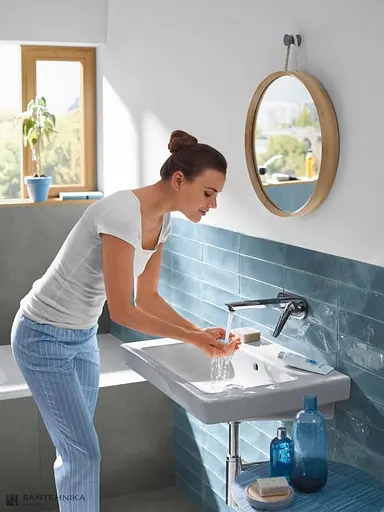 Смеситель для умывальника Hansgrohe Novus EcoSmart 71127000 Хром - фото 2