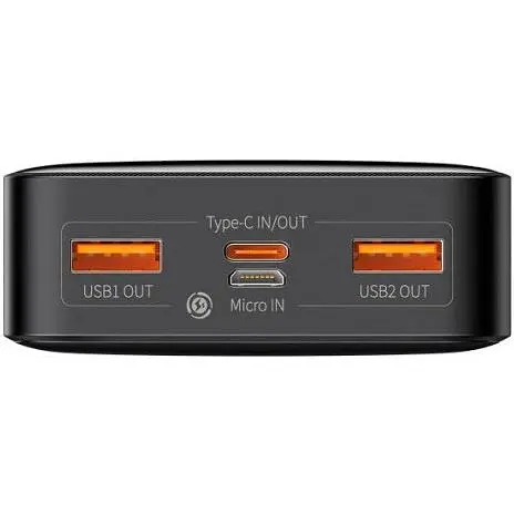Зовнішній акумулятор (Power Bank) Baseus Bipow Digital Display 20W 20000 mAh Black (PPDML-M01) - фото 4