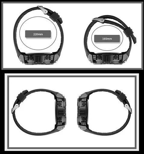 Мужские спортивные наручные часы Skmei 1756 водонепроницаемые 10 АТМ (Черные) - фото 5