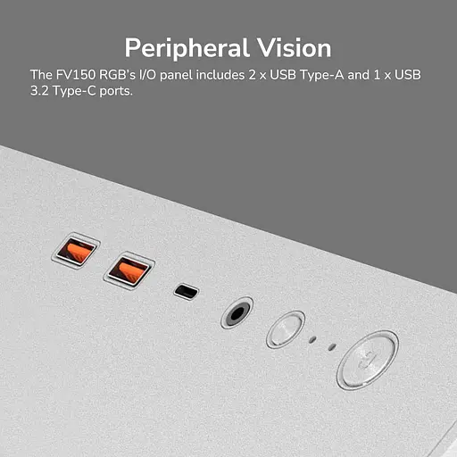 Корпус Cougar FV150 RGB без блока питания, белый (FV150 RGB White) - фото 14