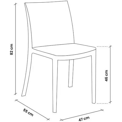 Стул садовый пластиковый Bica Matrix белый - фото 2