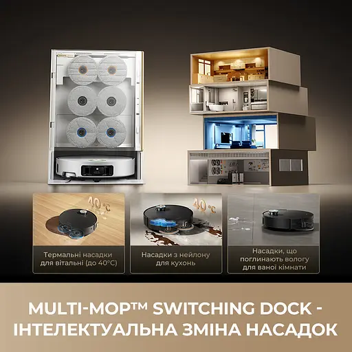 Робот-пилосос миючий Dreame Bot Matrix10 Ultra Black - фото 3