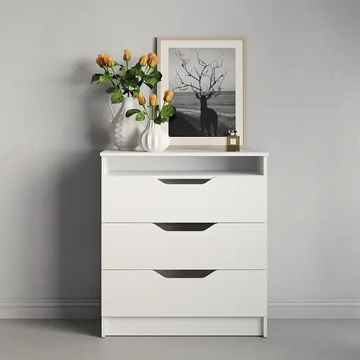 Комод в спальню MebelStar 800 Лилу 81x40x89 см Аляска белый (MBS-1301) - фото 2