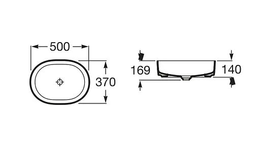Раковина Roca Inspira Round 50x37 A327520000, Білий - фото 2