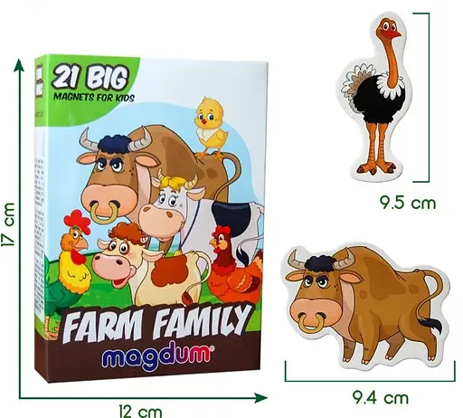 Набор магнитов Magdum "Ферма семейки" ML4031-21 EN - фото 3
