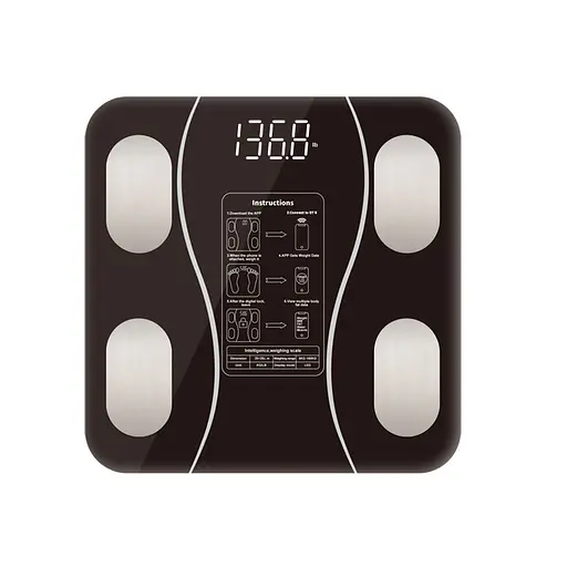 Весы смарт напольные Sokany SK-19019B электронные до 180 кг весы цифровые умные диагностические Черный