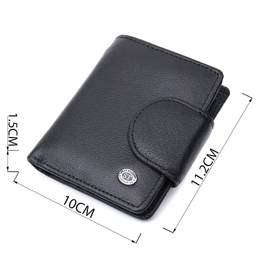 Кожаный женский кошелек ST Leather 10х11.2х1.5 см acs0029439 - фото 3