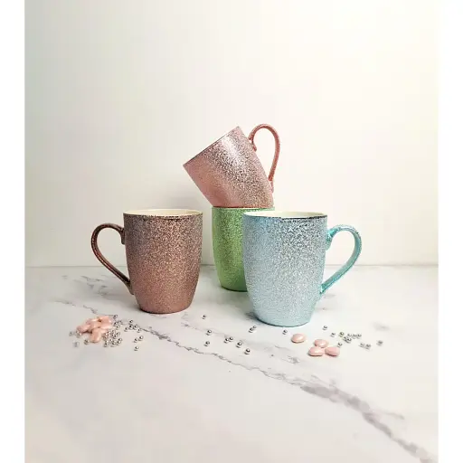 Чашка Vittora Айворі Блискітка 340 мл 1 шт. (127873) - фото 3