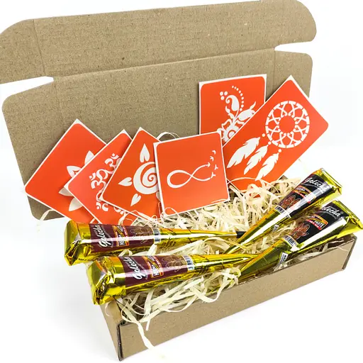 Набор хны с трафаретами для био-папа №2 henna-set-02 - фото 6