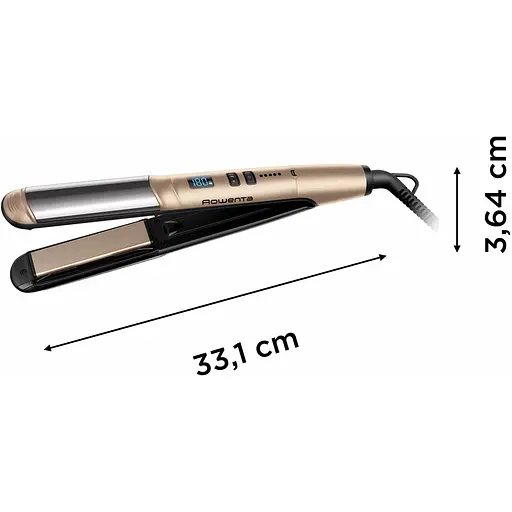 Випрямляч Rowenta Glam & Shine 2 в 1 золотий (SF4641F0) - фото 9