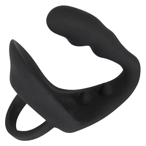 Стимулятор простати Black Velvets RingPlug, 10.5 см чорний - фото 4