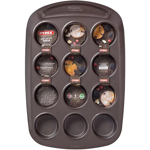 Форма для випікання маффінів Pyrex Asimetria, 39х25х3,5 см (6236591)