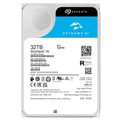 Жорсткий диск Seagate HDD 3.5 32TB SkyHawk AI (ST32000VE000) - фото 1