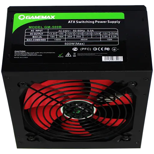 Блок питания GameMax GM-500B 500W (GM-500B) Б/У - фото 2