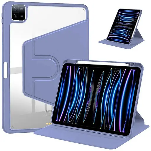 Чохол TPUCristal Pen holder 360 для Xiaomi Pad 6 / 6 Pro 11 2023 Фіолетовий
