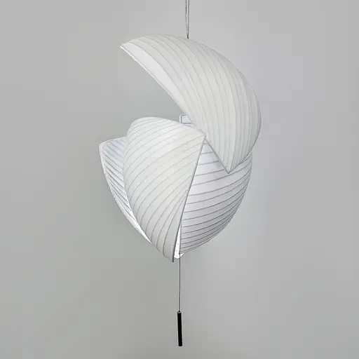 Люстра с 4-мя белыми фигурными пластинами | Ст. PL 051-500*650-4 Line F - фото 4