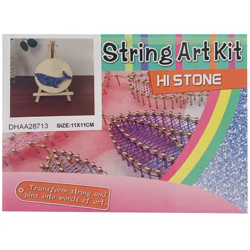 Детский набор для творчества стринг-арт "Кит" Bambi YG0115(28713) деревянная основа - фото 1