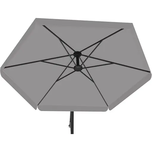 Садовый зонт GardenLine GAO5316 Banana с LED подсветкой Gray [144793] - фото 6