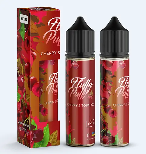 Набор компонентов для самозамеса солевой заправки Fluffy Puff 60 мл Вишня Табак 0-50 мг (17676)
