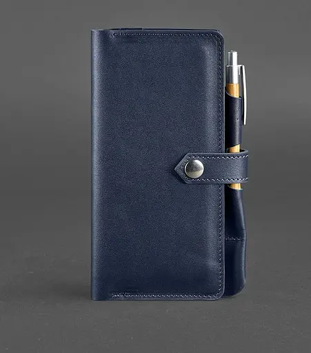 Кожаный тревел-кейс 4.0 Темно-синий - фото 1