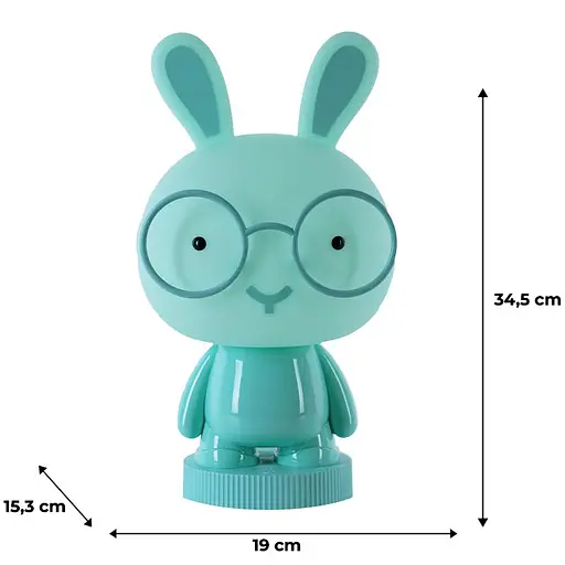 Світильник-нічник Kite LED з акумулятором Bunny зелений (K24-490-1-4) - фото 5