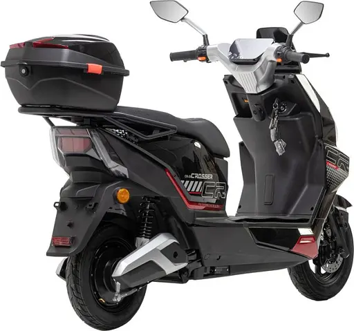 Електроскутер Двомісний Crosser CR20 (2500W, Графенова батарея 72V/24Ah) Чорний - фото 4