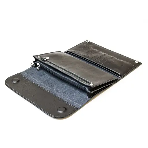 Женский кожаный кошелек Grande Pelle 13х22х2 см acs0029350 - фото 3