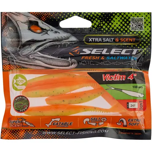 Силикон Select Victim V-Tail 4" #247 (5 шт/уп) - фото 2