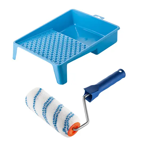 Валик "Нейлон" 180х48 мм с ручкой и ванночка Polax (770-218) - фото 1