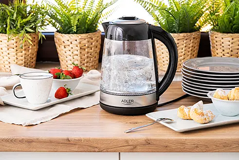 Стеклянный чайник 1.7 л с регулятором температуры Adler AD 1285 - фото 8