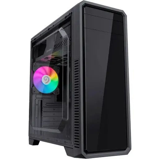 Корпус GameMax G561E-BK, чорний, без БЖ, Mid Tower, для ATX / MicroATX / Mini-ITX, 1xUSB 3.0 / 2xUSB 2.0, макс. CPU - 156 мм / VGA - фото 1