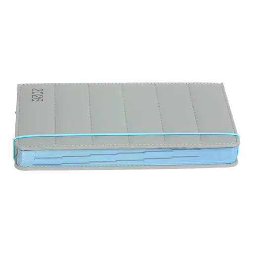 Щоденник датований Buromax Aura 2026 A5 штучна шкіра/поролон сірий (BM.21100-09) - фото 4