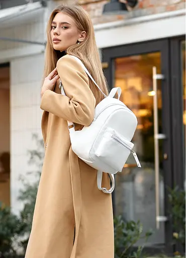 Женский рюкзак Sambag Talari MSO белый 31 х 22 х 12 см (12219008e) - фото 3