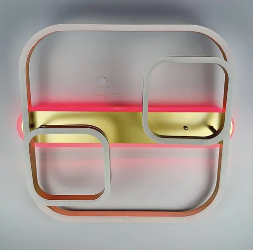 Світлодіодна стельова люстра в корпусі метал золотистого кольору | Арт. A 55071/1+2 | Line F - фото 6