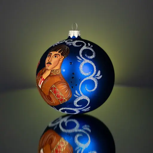 Набір ялинкових прикрас Різдвяні історії Диканьскі вечори в дерев'яній коробці скло (4820001112146) - фото 8