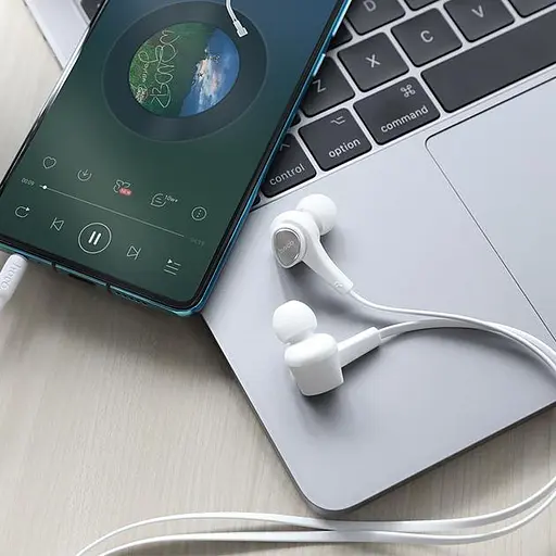 Проводные наушники Hoco M66 Passion in-line control eaphones with mic Hi-Res, 3.5mm, 1.2m, white - фото 6